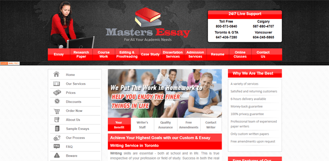 mastersessay.ca review