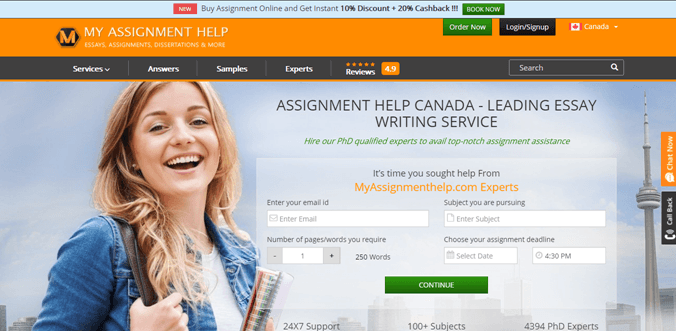myassignmenthelp ca review